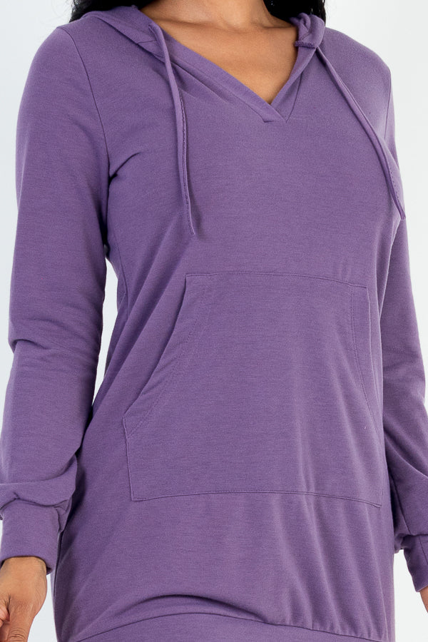 French Terry Hoodie Dress (CAPELLA) - Capella Apparel