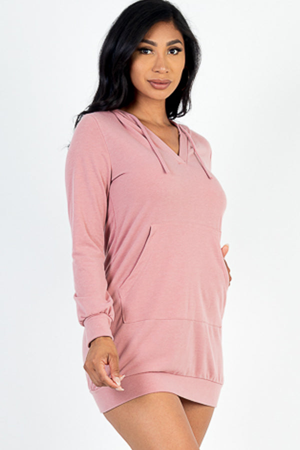 French Terry Hoodie Dress (CAPELLA) - Capella Apparel