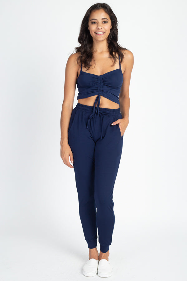 Drawstring Waist Jogger Pants - Wholesale Capella Apparel