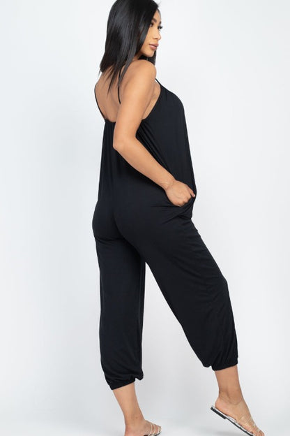 Sleeveless Jogger Jumpsuit - Wholesale Capella Apparel