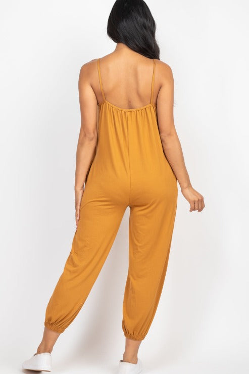 Sleeveless Jogger Jumpsuit - Wholesale Capella Apparel