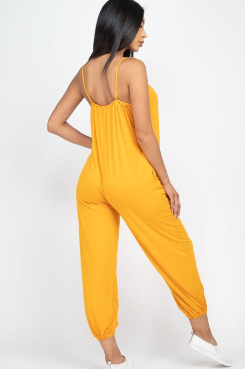 Sleeveless Jogger Jumpsuit - Wholesale Capella Apparel