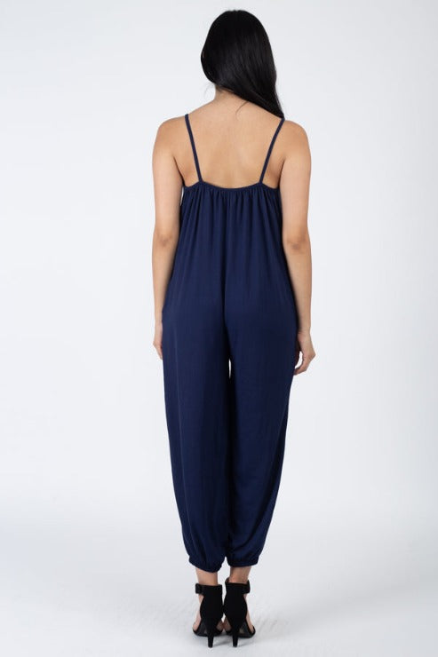 Sleeveless Jogger Jumpsuit - Wholesale Capella Apparel