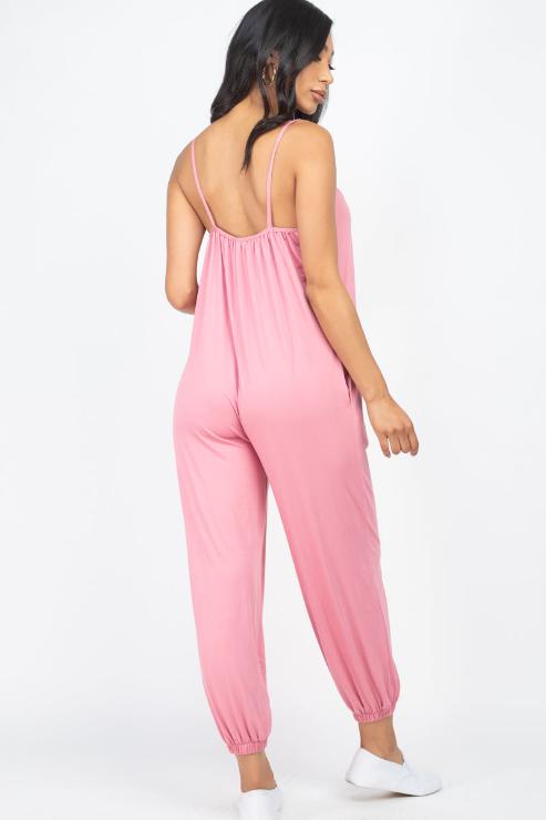 Sleeveless Jogger Jumpsuit - Wholesale Capella Apparel