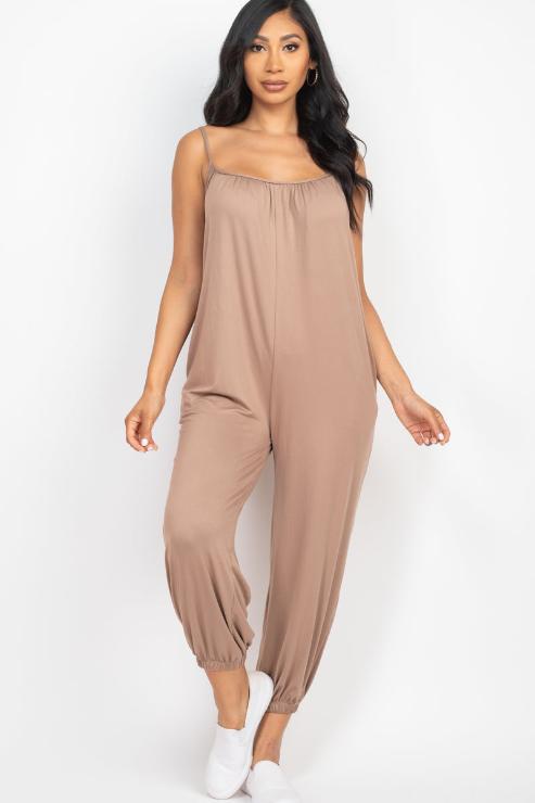 Sleeveless Jogger Jumpsuit - Wholesale Capella Apparel