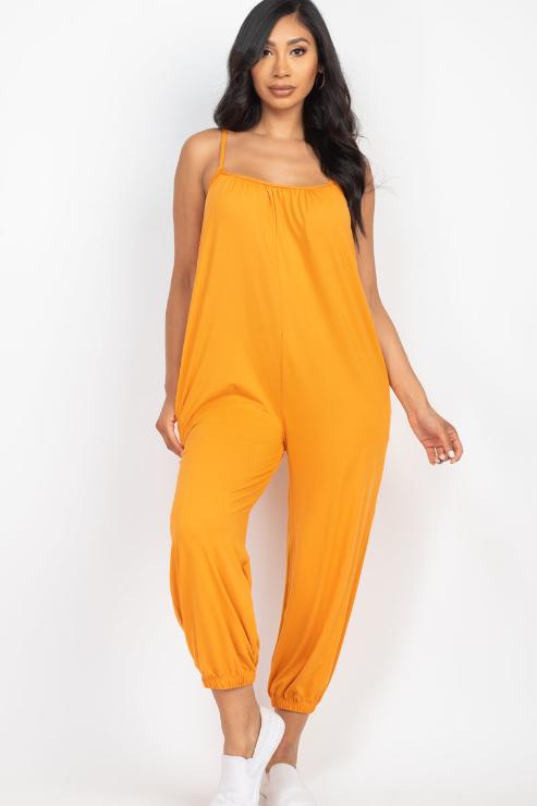 Sleeveless Jogger Jumpsuit - Wholesale Capella Apparel