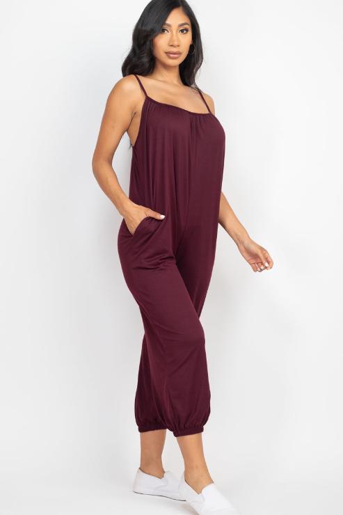 Sleeveless Jogger Jumpsuit - Wholesale Capella Apparel