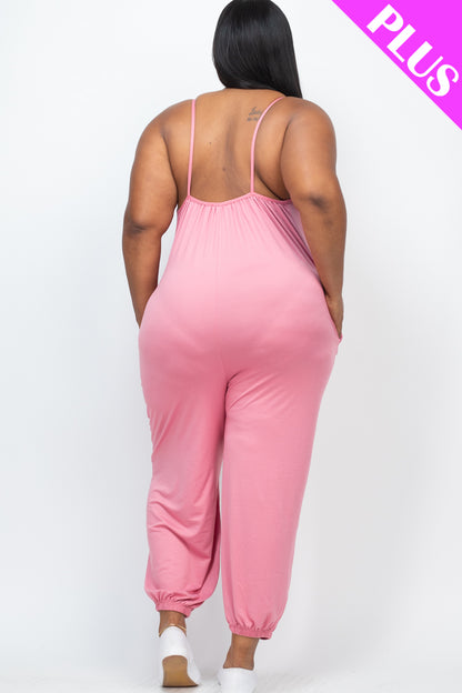 Plus Size Sleeveless Jogger Jumpsuit - Wholesale Capella Apparel