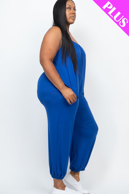 Plus Size Sleeveless Jogger Jumpsuit - Wholesale Capella Apparel