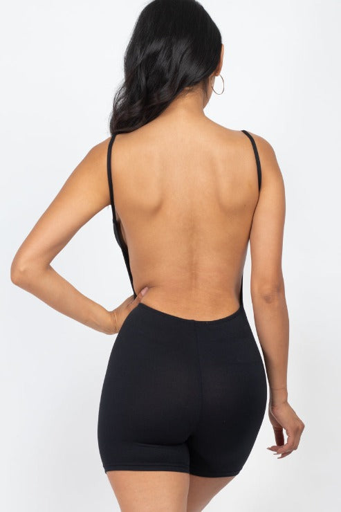 Backless Cami Romper - Wholesale Capella Apparel