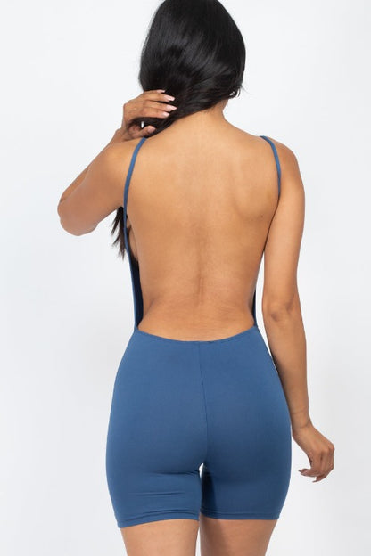 Backless Cami Romper - Wholesale Capella Apparel