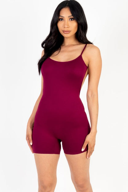 Backless Cami Romper - Wholesale Capella Apparel