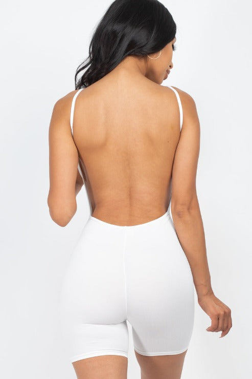 Backless Cami Romper - Wholesale Capella Apparel