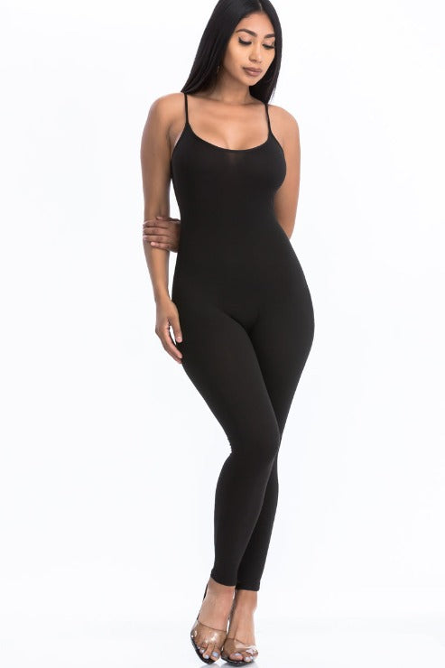 Solid Bodycon Cami Jumpsuit (CAPELLA) - Capella Apparel