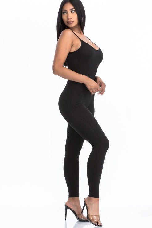 Solid Bodycon Cami Jumpsuit - Wholesale Capella Apparel