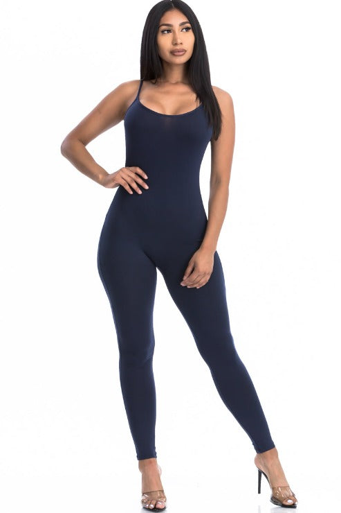 Solid Bodycon Cami Jumpsuit (CAPELLA) - Capella Apparel