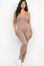 Solid Bodycon Cami Jumpsuit - Wholesale Capella Apparel