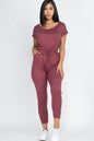 Two-way Shoulder Drawstring Jumpsuit - Wholesale Capella Apparel