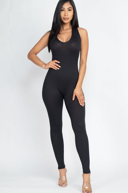 Racer Back Bodycon Jumpsuit (CAPELLA) - Capella Apparel