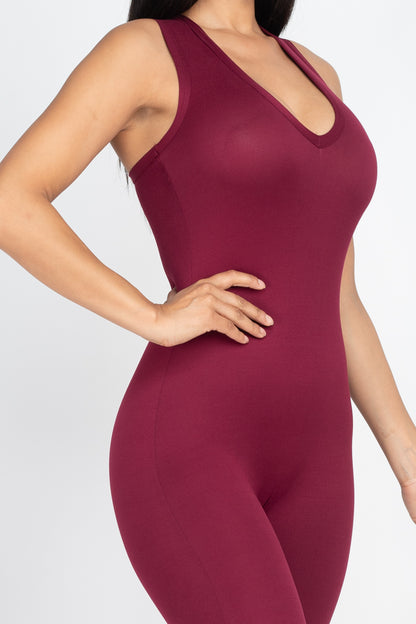 Racer Back Bodycon Jumpsuit - Wholesale Capella Apparel