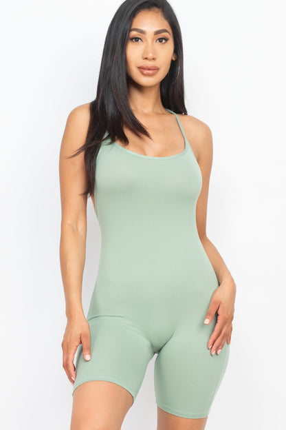 Crossback Bodycon Romper - Wholesale Capella Apparel