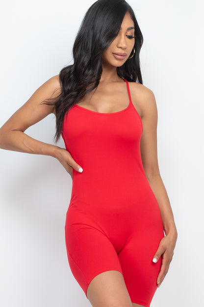 Crossback Bodycon Romper - Wholesale Capella Apparel