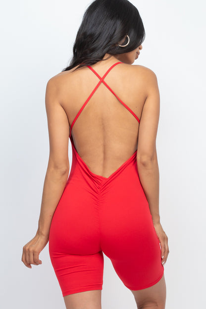 Crossback Bodycon Romper - Wholesale Capella Apparel