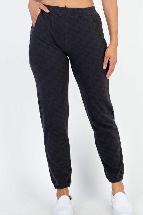 Ribbed Side Pocket Joggers - Capella Apparel