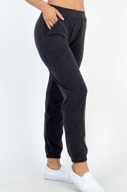 Ribbed Side Pocket Joggers - Capella Apparel