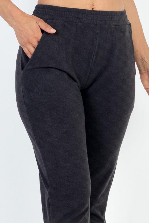 Ribbed Side Pocket Joggers - Capella Apparel