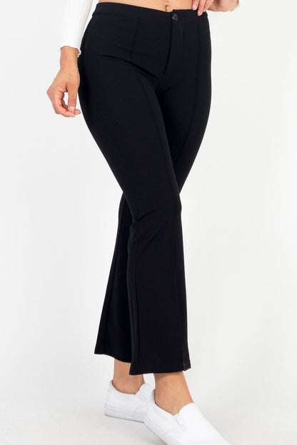 High Waist Knit Flare Pants (CAPELLA) - Capella Apparel