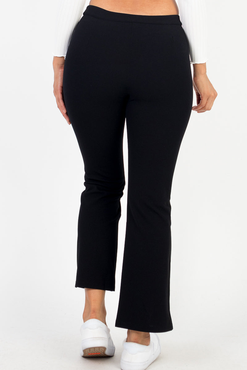 High Waist Knit Flare Pants - Capella Apparel