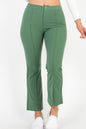 High Waist Knit Flare Pants - Capella Apparel