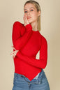 Ribbed Long Sleeve Mock Neck Bodysuit - Wholesale Capella Apparel