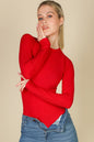 Ribbed Long Sleeve Mock Neck Bodysuit (CAPELLA) - Capella Apparel