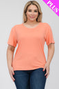 Plus Size Basic Short Sleeve T-shirt - Capella Apparel