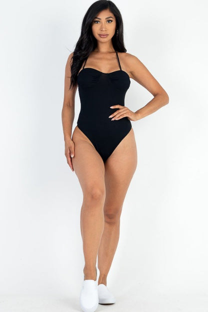 Solid Bustier Bodysuit - Capella Apparel