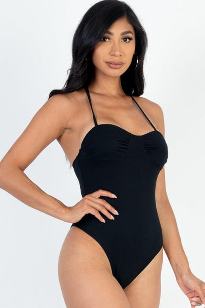 Solid Bustier Bodysuit - Capella Apparel