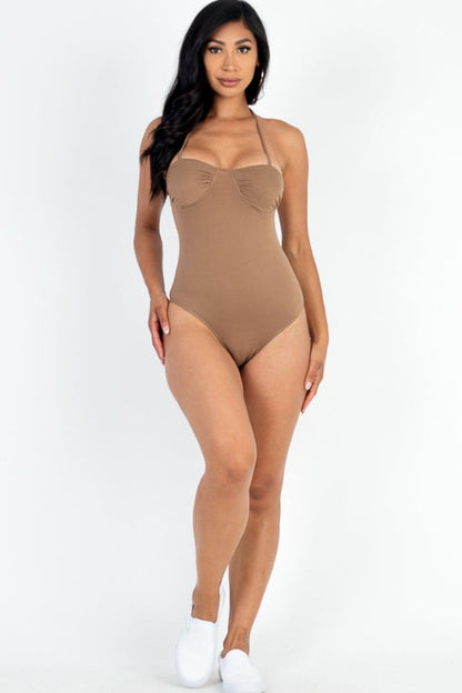 Solid Bustier Bodysuit - Capella Apparel