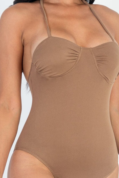 Solid Bustier Bodysuit - Capella Apparel