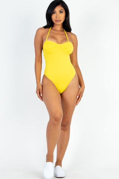 Solid Bustier Bodysuit - Capella Apparel