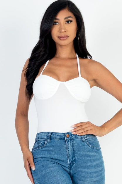Solid Bustier Bodysuit - Capella Apparel
