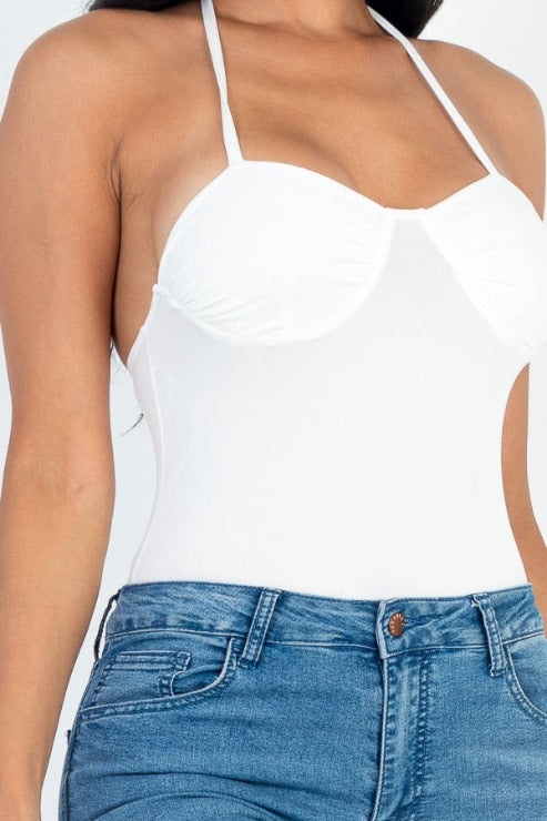 Solid Bustier Bodysuit - Capella Apparel
