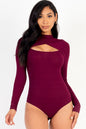 Front Cutout Long Sleeve Bodysuit (CAPELLA) - Capella Apparel