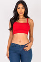 Ribbed Knit Cami Crop Top - Capella Apparel