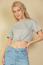 French Terry Toggle Drawstring Crop Top (CAPELLA) - Capella Apparel