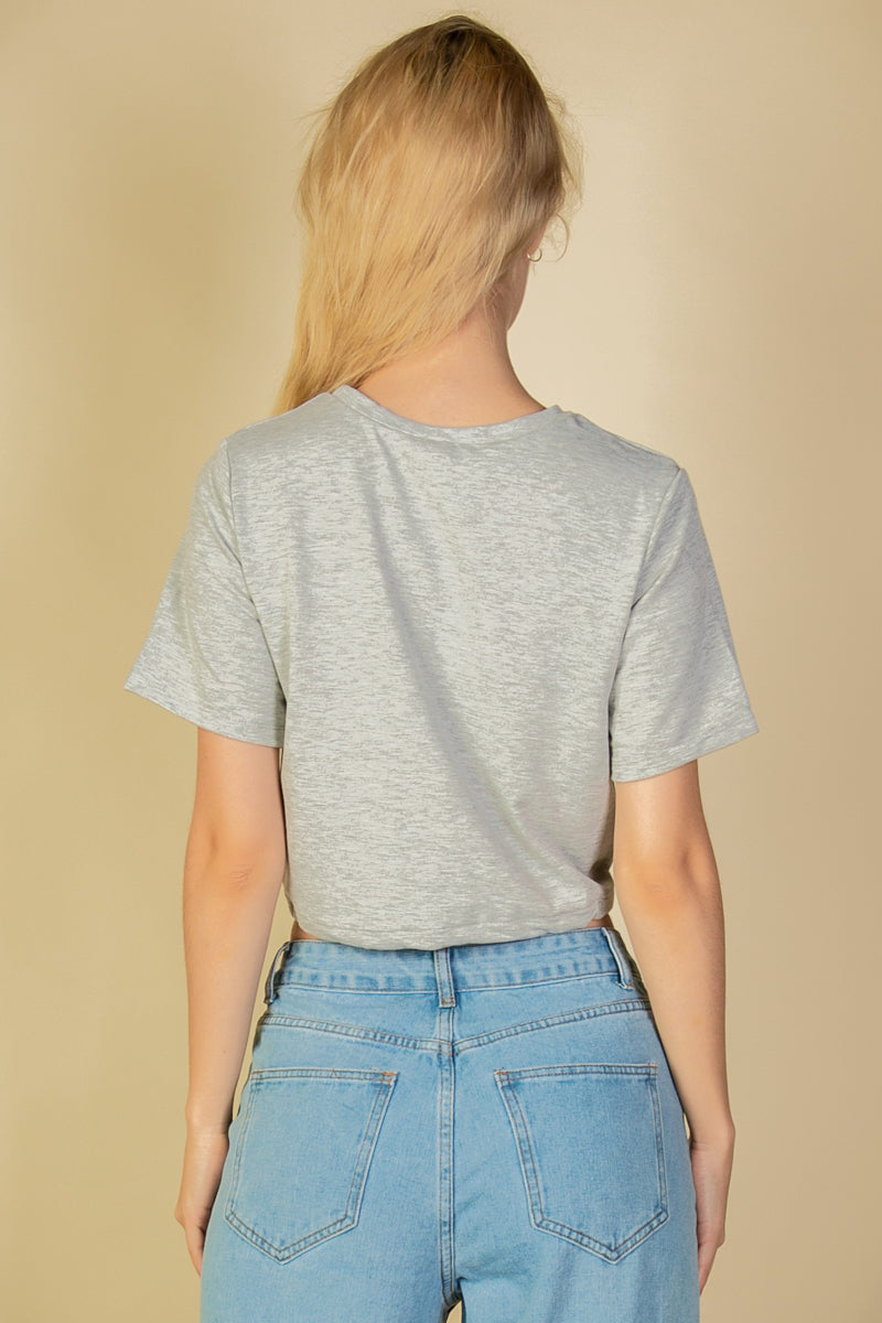 French Terry Toggle Drawstring Crop Top (CAPELLA) - Capella Apparel