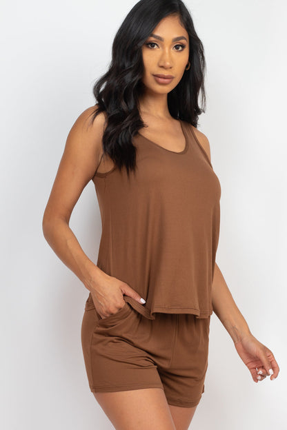 Comfy Tank Top & Shorts Set (CAPELLA) - Capella Apparel