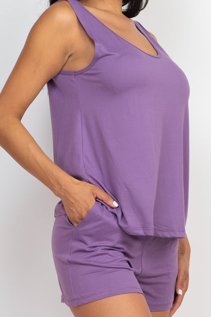 Comfy Tank Top & Shorts Set - Capella Apparel