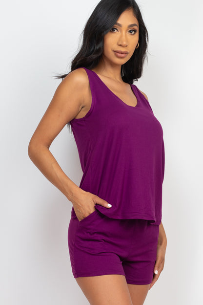 Comfy Tank Top & Shorts Set - Capella Apparel